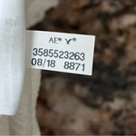 American Eagle  Ivory Eyelet Crochet Boho Peasant Top Women’s Medium Sheer Ruffle Photo 6