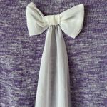 it's our time NWT It’s Our Time Juniors Medium Lavender Purple Glittery Top White Sheer Bow Photo 2