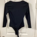 Free People  Black Long Sleeve Bodysuit Photo 1