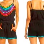 Trina Turk  embroidered black Baja Romper size XS Photo 1