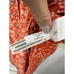 Madewell  Piazza Floral Button Front Midi Dress Red White Size L Boho Cottagecore Photo 9