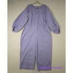 Eloquii New! light purple jumpsuit zipper front waist tie, size 20 Photo 1