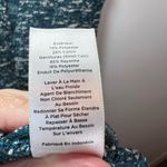 Talbots Marled Knit Faux Leather Trim Short Sleeve A-Line Dress Zip Office Sz 4 Photo 1