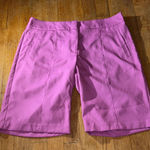 Izod Golf Bermuda Women's Shorts Size 10‎ Lavender Pockets Performance Gorpcore Purple Photo 0