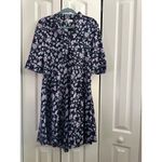 Derek Lam 10 Crosby x RTR Navy Floral Print A Photo 5