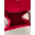 Poesis Tapestry‎ Handbag Top Handle Purse Diamond Pattern Small Black Photo 4