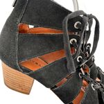 Lucky Brand  Black Genevieve Suede Lace Up Sandals Size 8 Photo 1