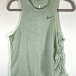 Nike  Green Cotton Blend Activewear Tank Ruched Side Beach Cut-out‎ Womens Size S Photo 0