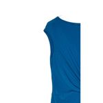 Ralph Lauren Lauren  Women's Dress Sheath Ruched Cap Sleeve Cocktail Blue Size 10 Photo 2
