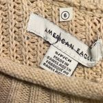 American Eagle Cropped Henley knit sweater Photo 2