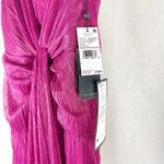 Adrianna Papell Women's Stardust Pleated Draped Gown Size US 6 Magenta Photo 5