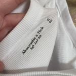 Abercrombie & Fitch  white ribbed soft cutout halter neck bodysuit, XL NWT Photo 3