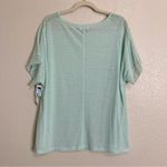 Old Navy NWT  Linen Blend Lace Sleeves Lightweight Top, Size 1X Photo 5