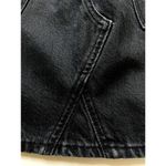Hudson Los Angeles Viper Black Denim Side Lace-up Mini Jean Skirt 25 Photo 4