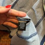 Haute Monde DARK WASH DENIM LONG LINE VEST RHINESTONE CHAIN DETAIL WESTERN Photo 4