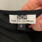 Diane Von Furstenberg 90’s-Y2K DVF lbd cowl neck side ruched mini dress skinny strap asymmetrical sz 4 Photo 2