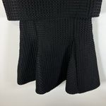 Maje Womens Back Zip Sleeveless Crew Neck Layered Swing Dress Black Sz 1/Small Photo 2