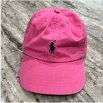 Ralph Lauren  Vibrant Pink Cap with Navy Logo Photo 8