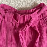 Sincerely Jules  Wide Leg Hi-Rise Pull On Pants drawstrings Fuchsia Pink Size S Photo 3