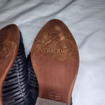 Sundance Veracruz Bella Notte leather Stacked Heel Boho Mules Black Size 8 Photo 11