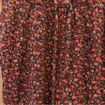 American Eagle Ditsy Floral Paperbag Cropped Pants Red XXS Photo 3