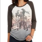 Her Universe Star Wars  Raglan Top S Saga Continues Force Awakens Rey Jedi Photo 10