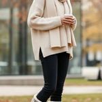 Birkenstock Danbury Shearling Ivory Suede/Patent Leather Mid Calf Boots SZ 37 Photo 0