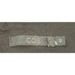 COS Black Satin Feel Sleeveless Shift Dress | Minimalist Chic Size M (40) Photo 7