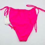 Good American Tiny Ties String Bikini Bottom Hot Pink 5 US 2XL Photo 3