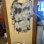 Hayden Women's Embroidered Blouse - Black, White, and Blue Photo 4