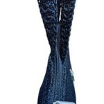 The Sak  Medium Crochet Handbag Black Double Handle Bag with Coin Purse & Mirror Photo 8