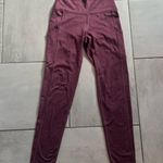 Aerie  Chill Play Move Leggings in Burgundy Photo 2