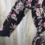 Rachel Rachel Roy Size 3X Long Sleeve Tie Waist Below The Knee Floral Dress Pink Photo 4