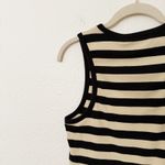 Rachel Parcell [] Tan Black Striped Ribbed Knit Racerback Sleeveless Tank NWT XL Photo 4