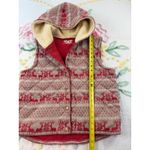 Free People  Quilted Reindeer Fair Isle Hooded Vest Women's Size S Photo 2