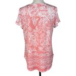 Style & Co Medium Top Floral Cap Sleeves Stretch Tasseled Keyhole Lightweight Photo 3