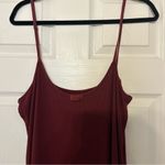 SKIMS  Soft Lounge Spaghetti Strap Dress | Bordeaux | Size 4x RARE COLOR Photo 5