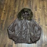 ✨STUNNING✨ Vintage 100% Lambskin Moto Bomber Jacket in Chocolate Brown Size XL Photo 9