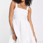 NWOT MODA INTERNATIONAL 100% COTTON SUNDRESS W/REMOVABLE STRAPS EYELET White Photo 1