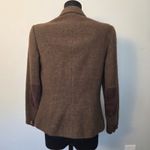J. McLaughlin  Wool Herringbone Tweed Blazer Jacket Silk Lined Gray Size 4 Photo 13