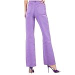 AFRM Oden High Waist Jean Flare Leg Distressed Purple Women's Lavender Jeans 26 Photo 3
