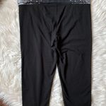 PINK - Victoria's Secret Black Fold Over Yoga Crop Legging Photo 1