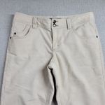 IZOD Womens Corduroy Jeans Size 8 Beige Stretch Flare Leg Casual Work Pants Photo 9