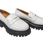 Maje  White penny Loafers Black lug Soles 40 Photo 5