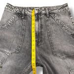 MOTHER SUPERIOR The Private Zip Pocket High Rise Cropped Wide Leg Jeans Size‎ 28 Gray Photo 7