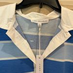 Jane and Delancey NWT  Blue and White Striped Polo Shirt Photo 3