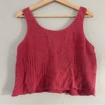 Absolutely  Cotton Pink Crop Top Oversized Casual Spring Summer Medium Photo 3