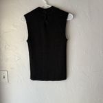 Bestow Wear Y2k Womens Small Beaded Knit‎ Silk Blend Sleeveless Top Pullover Black Photo 5