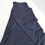 BCBGMAXAZRIA  Satin High Low Black Avery Dress Photo 8