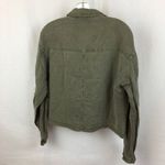 C&C California  Brown Linen Blend Button Down Casual Utility Jacket S NEW Photo 1